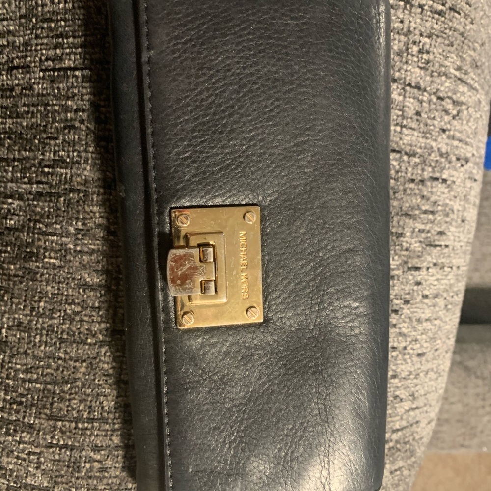Michael Kors black leather wallet